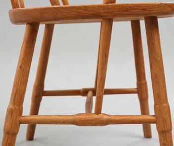 HANS J WEGNER, a "Windsor" chair for Mikael Lauersen, Denmark, 1940's.