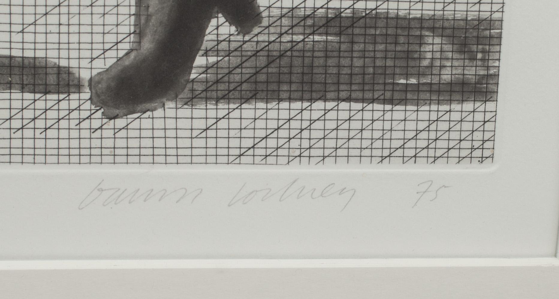 DAVID HOCKNEY, etsning, signerad, daterad 75 ch numrerad 114/200.