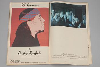 TIDNINGAR, 4 st, "Interview", signerade av utgivaren Andy Warhol, 1979 och 1980.