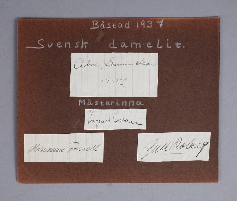 KONUNG GUSTAF V SAMT KRONPRINSESSAN LOUISE, dat -37-38.