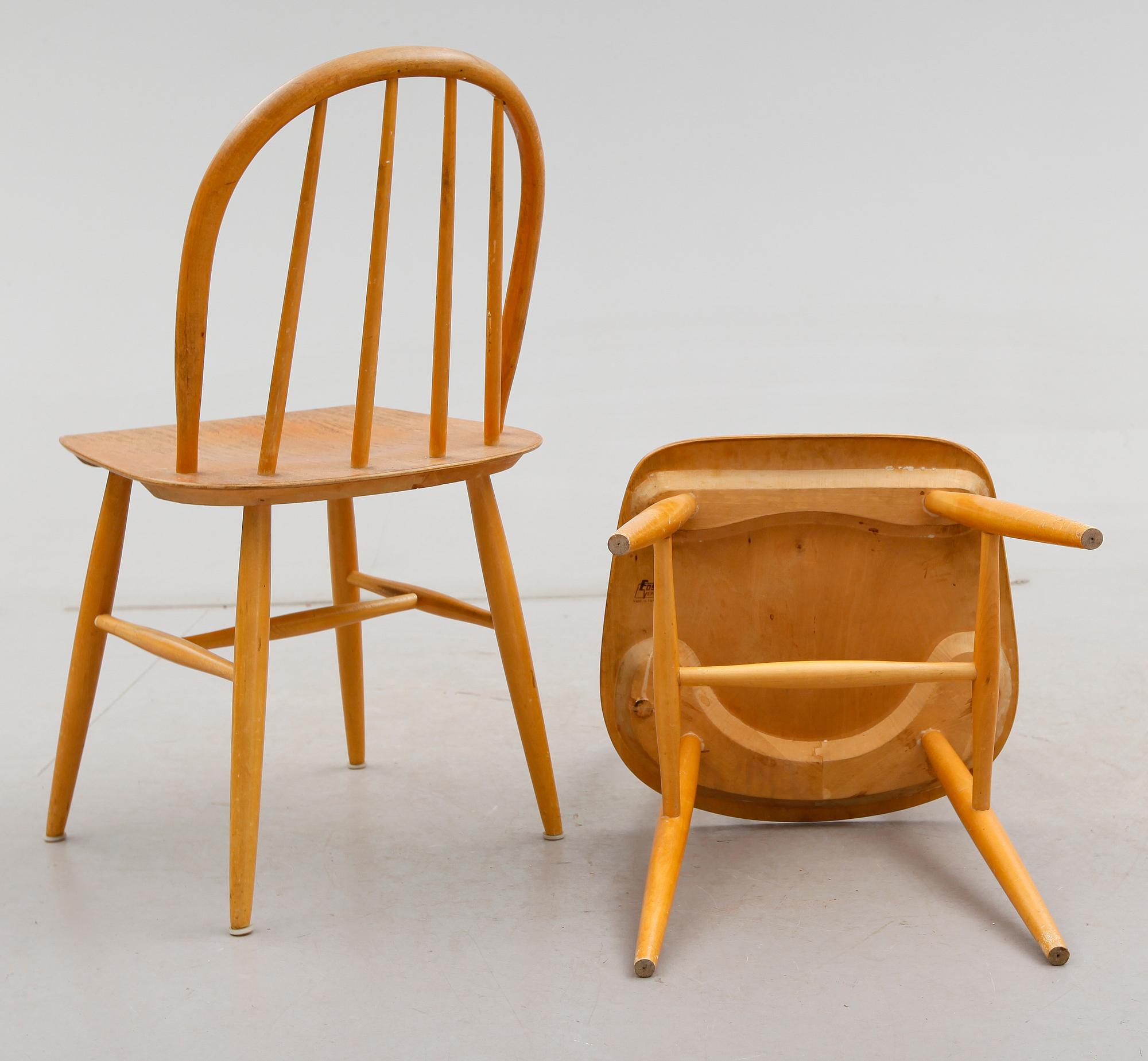 STOLAR, 6 st, "Fanett", Ilmari Tapiovaaria, Edsbyverken, 1960-tal.