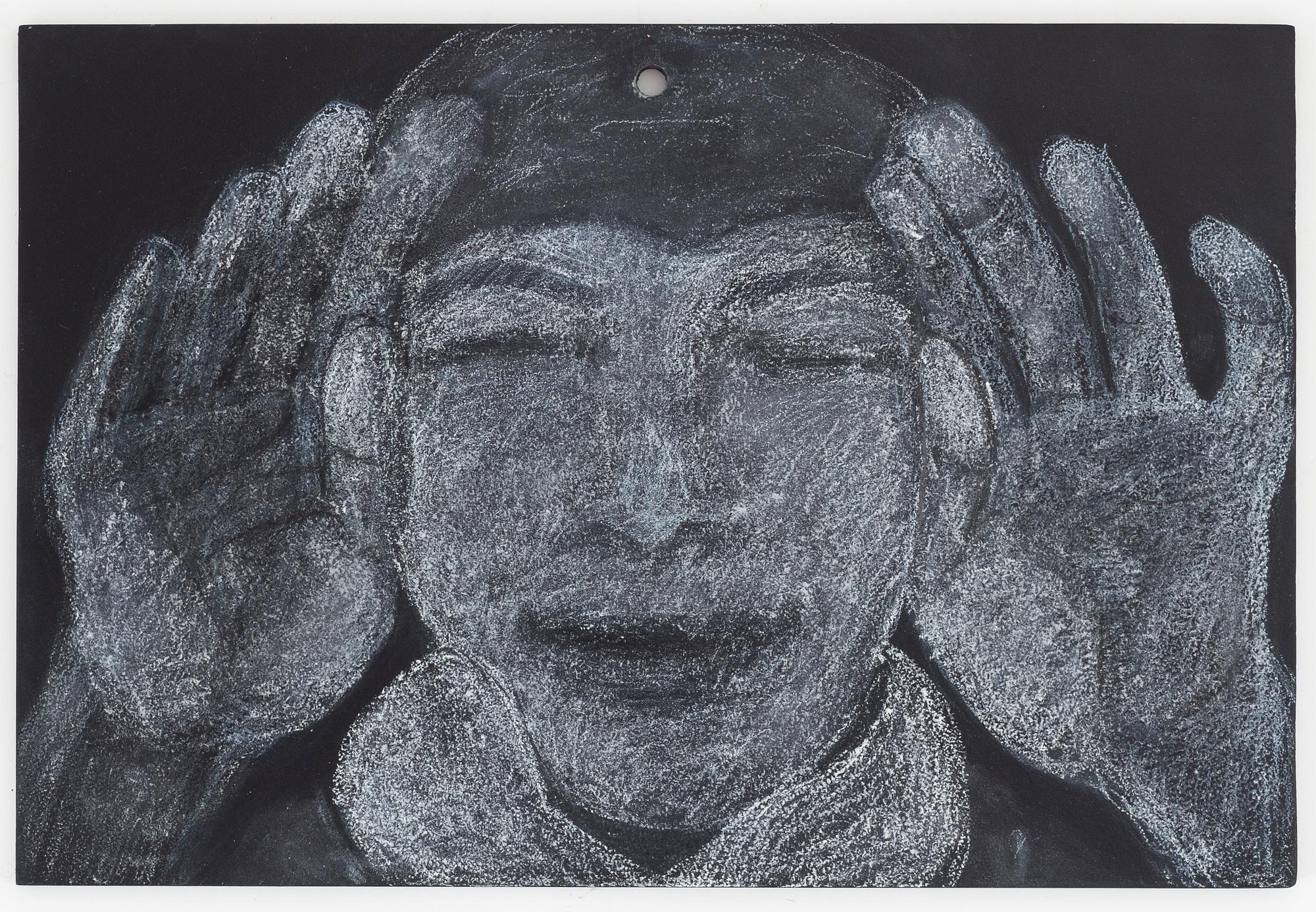 Astrid Göransson, mixed media on panel, signed and dated 2007 verso.