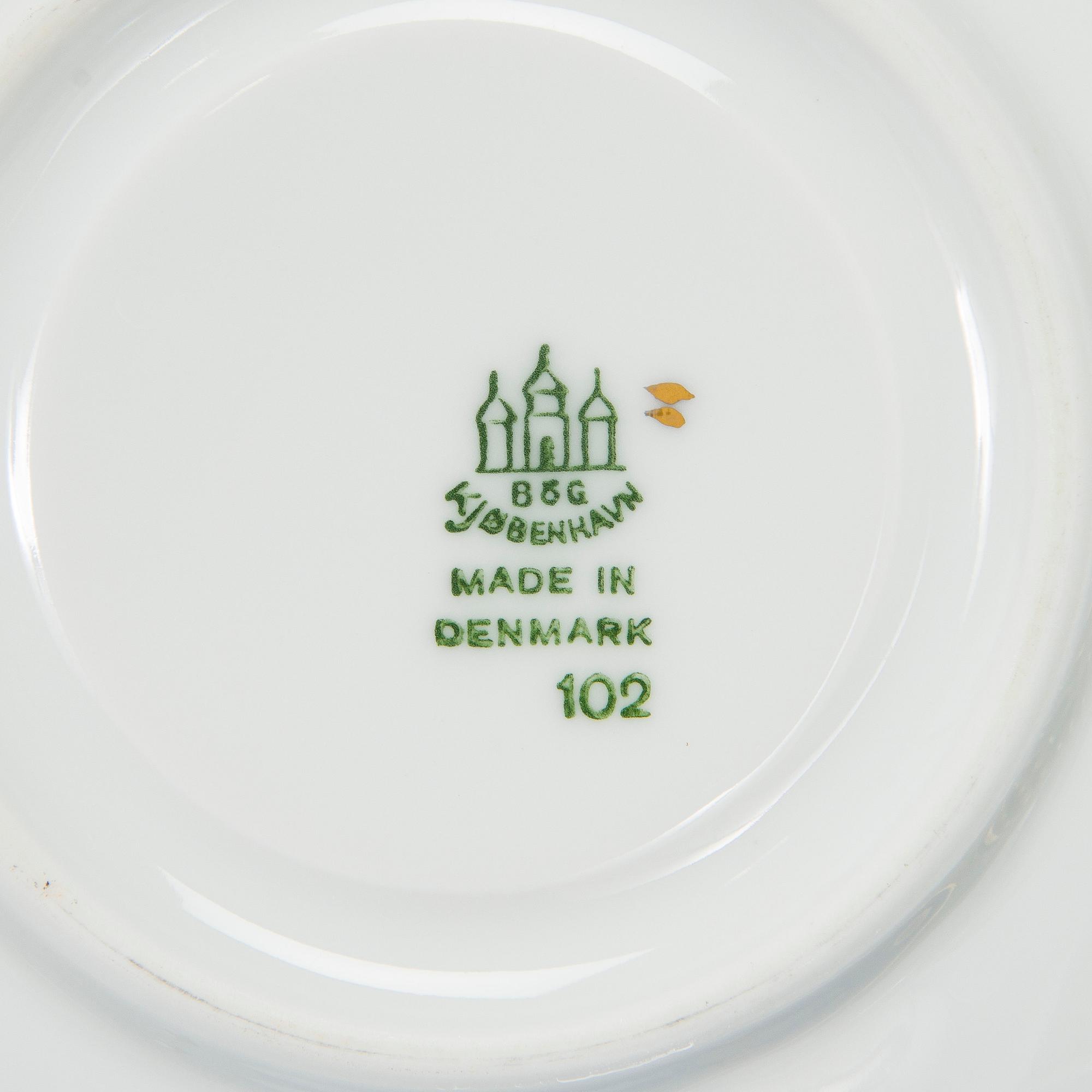 A 46-piece porcelain 'Måsen' tea and coffee service, Bing & Grøndahl, Denmark.