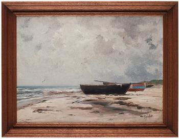 Wilhelm von Gegerfelt, Boats on the beach - Skagen.