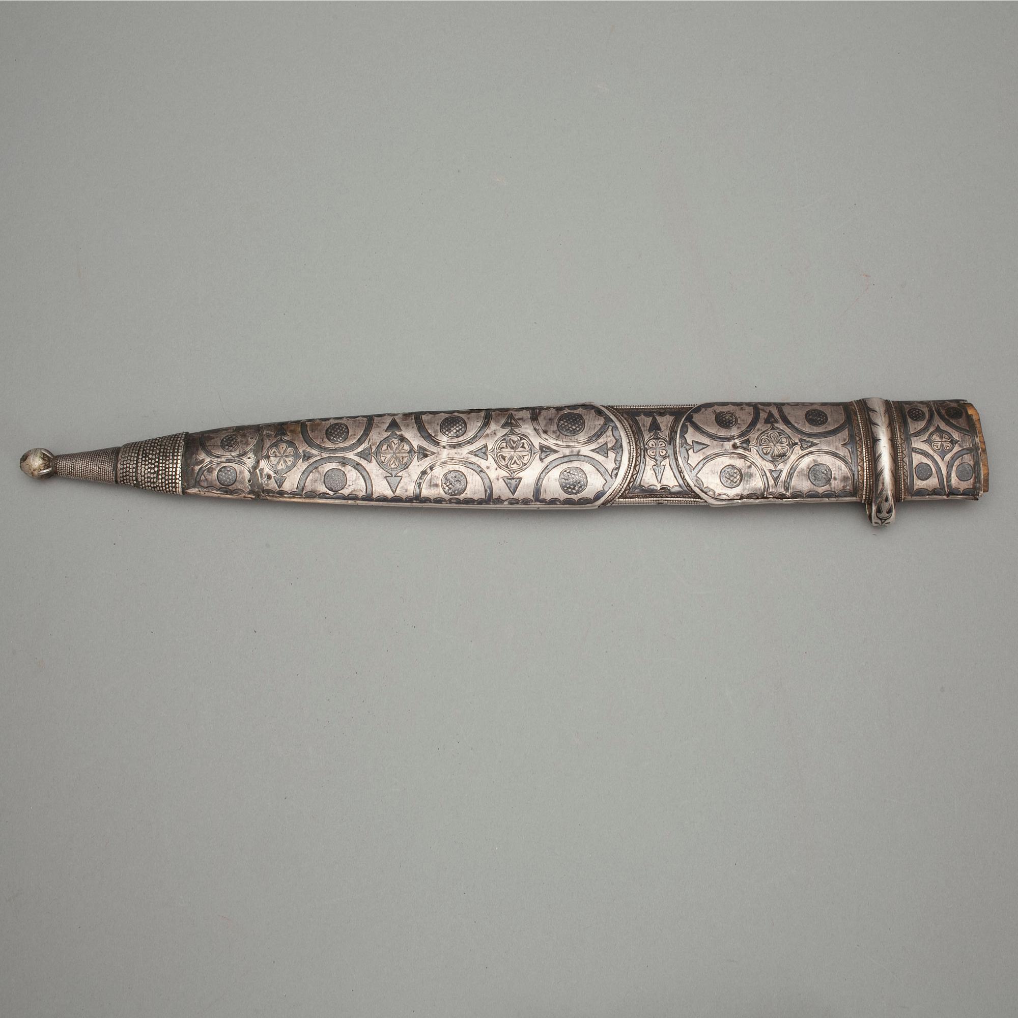 KINDJAL, silver, Tjetjenien, Ryssland, 1900-talets början.