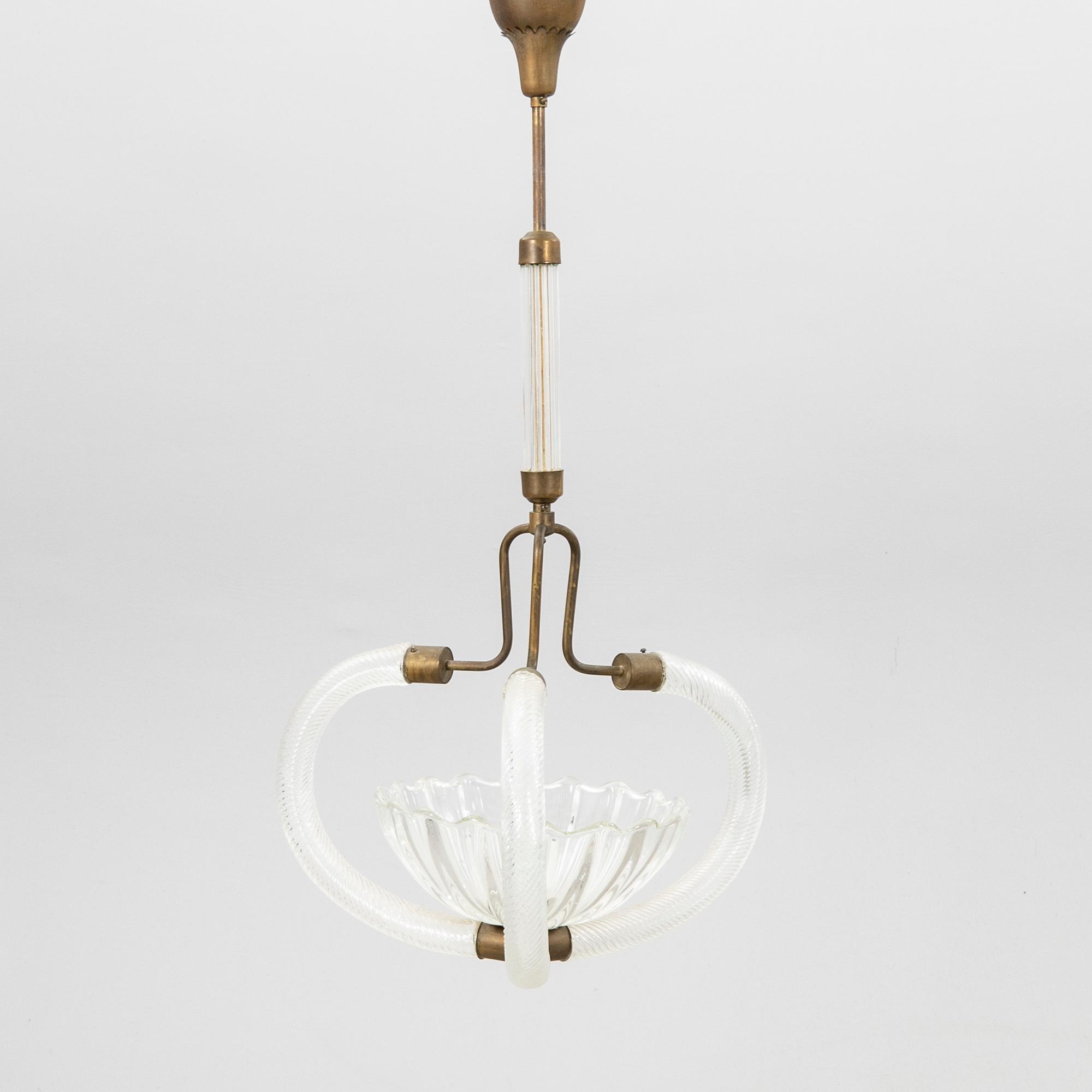 Ercole Barovier, troligen taklampa 1940-tal.