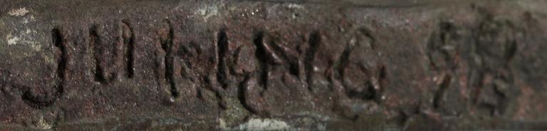 TAPIO JUNNO, skulptur, brons, signerad och daterad -92.