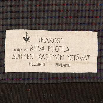 Ritva Puotila,  rya, för Finska handarbetets vänner. Ca 188 x 128 cm.