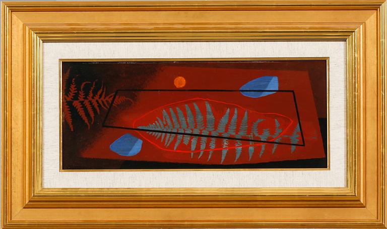 ESAIAS THORÉN, olja på pannå, signerad.