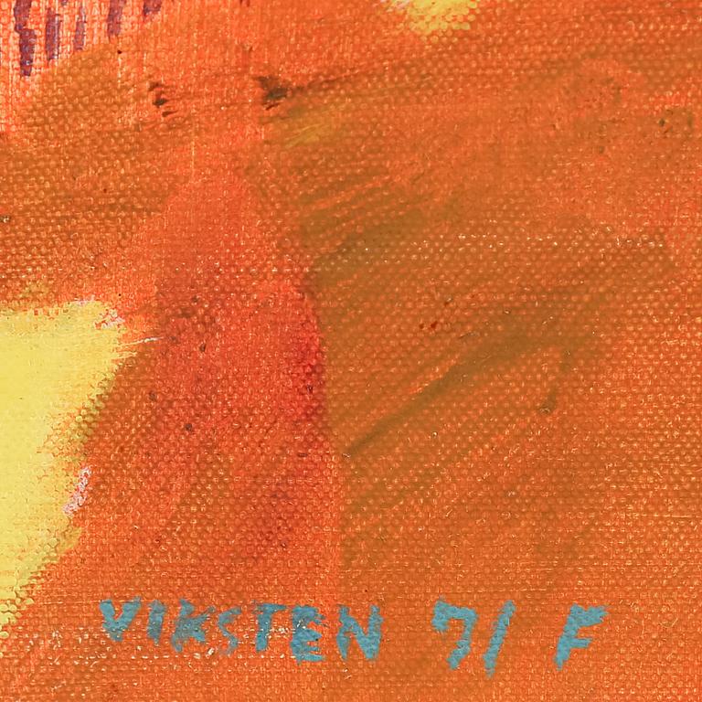 HANS VIKSTEN, Oil on canvas, signed and dated -71.