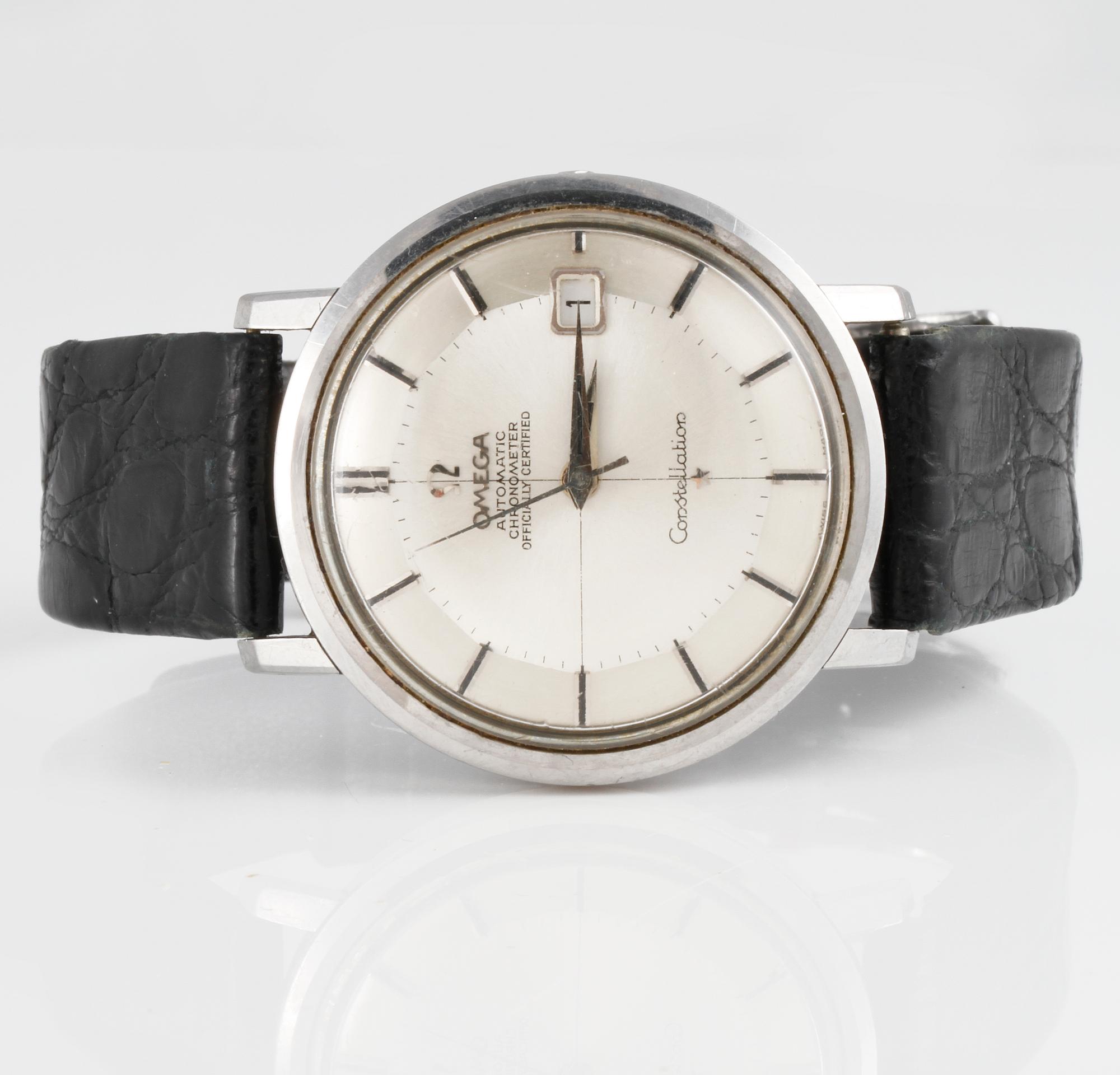 ARMBANDSUR, herr, stål, Omega Constellation Chronometer Automatic.