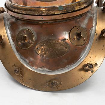 A 12-bolt diving helmet, Siebe Gorman, London, No 15013.