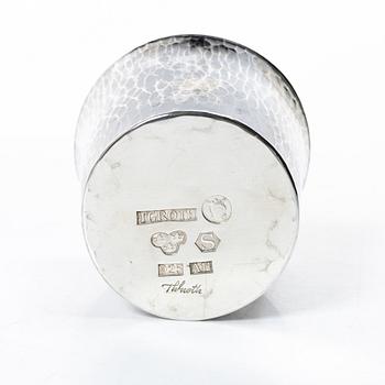 Thorbjörn Groth, beakers, 12 pieces, sterling silver, Stockholm, 1997–2000.