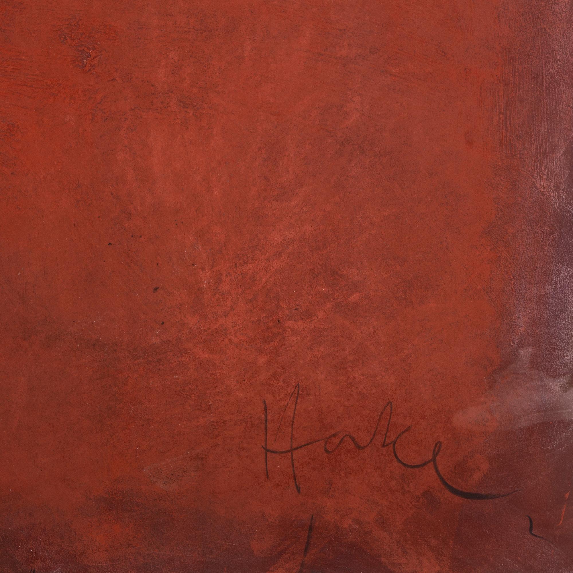 CLAES HAKE, mixed media, signed.