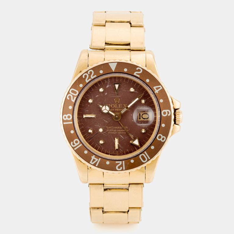 Rolex, GMT-Master, "Matte Brown Nipple Dial", ca 1972.