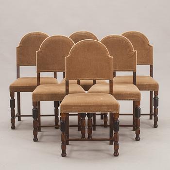 STOLAR, 6 st, barockstil. 1900-tal.