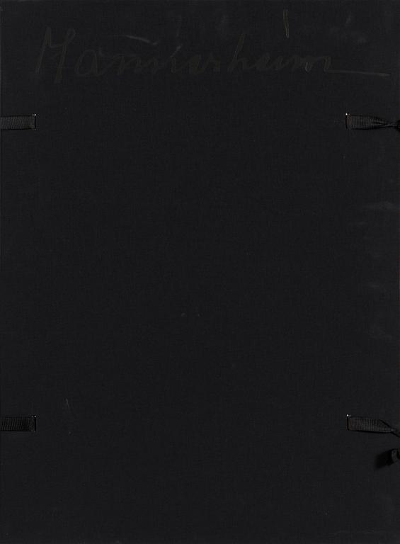 Portfolio of prints, 'Mannerheim', a set of five lithographs, signed and dated 2008, numbered 94/100.