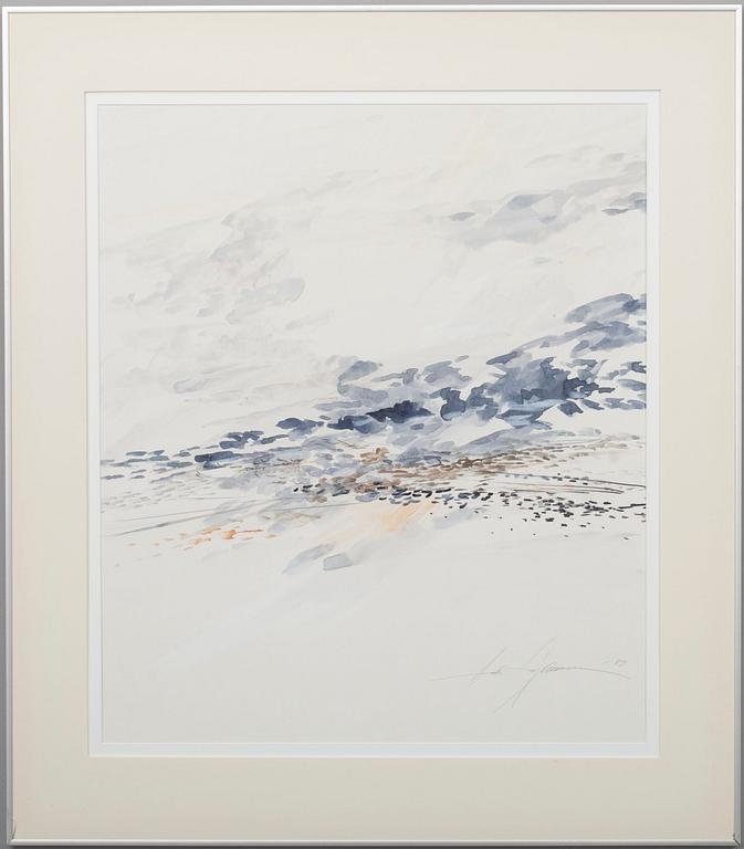 ANTTI SAJANIEMI, akvarell, signerad och daterad 1989.