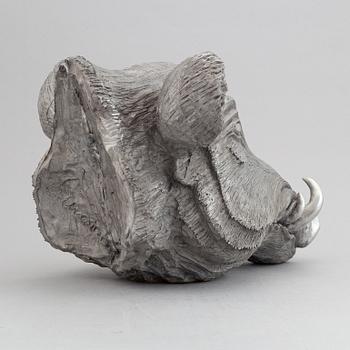 Claes Uvesten, skulptur, aluminium, signerad.