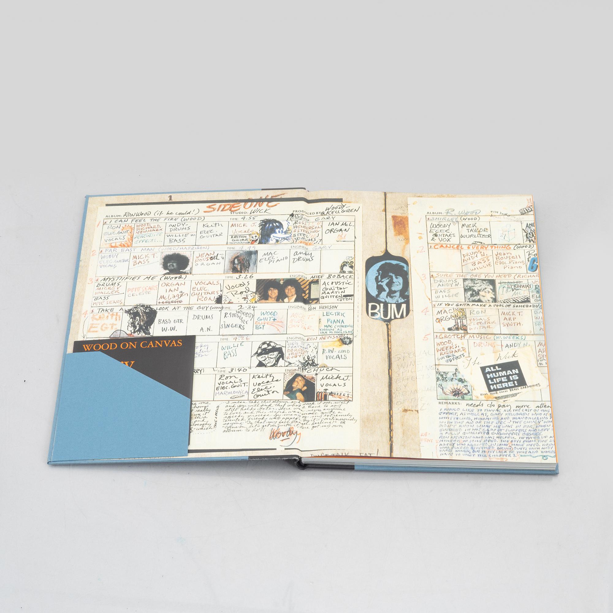 Ronnie Wood, monograph, "Wood On Canvas - Every Picture Tells A Story", Genesis Publications Limited, 1998.