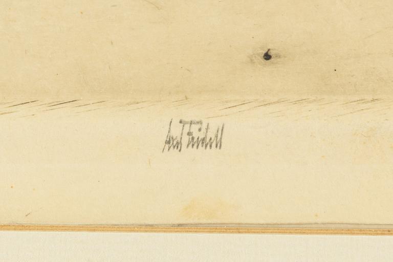 Axel Fridell, "Galärvarvet", I état. (Unikt).