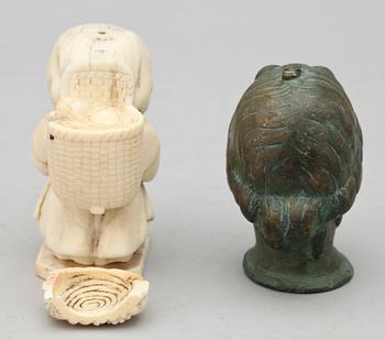 PARTI DIVERSE FÖREMÅL, 9 delar, 1800-tal till tidigt 1900-tal.