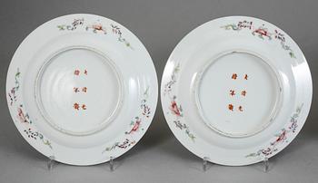 FAT, 4 st, porslin, Guangxu, omkring år 1900.
