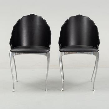 Bernard Dequet, a pair of chairs, second half of the 20th century.