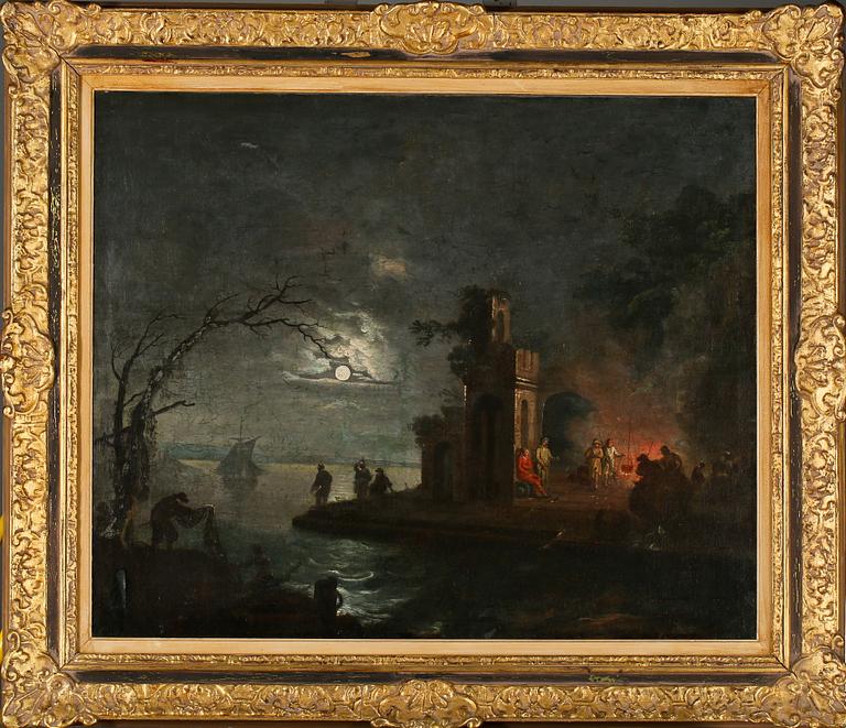 OKÄND KONSTNÄR, olja på duk, osignerad, omkring år 1800.