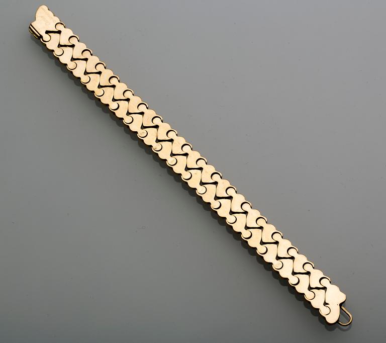 ARMLÄNK, 18 k guld, Cartier. Vikt ca 42 g.