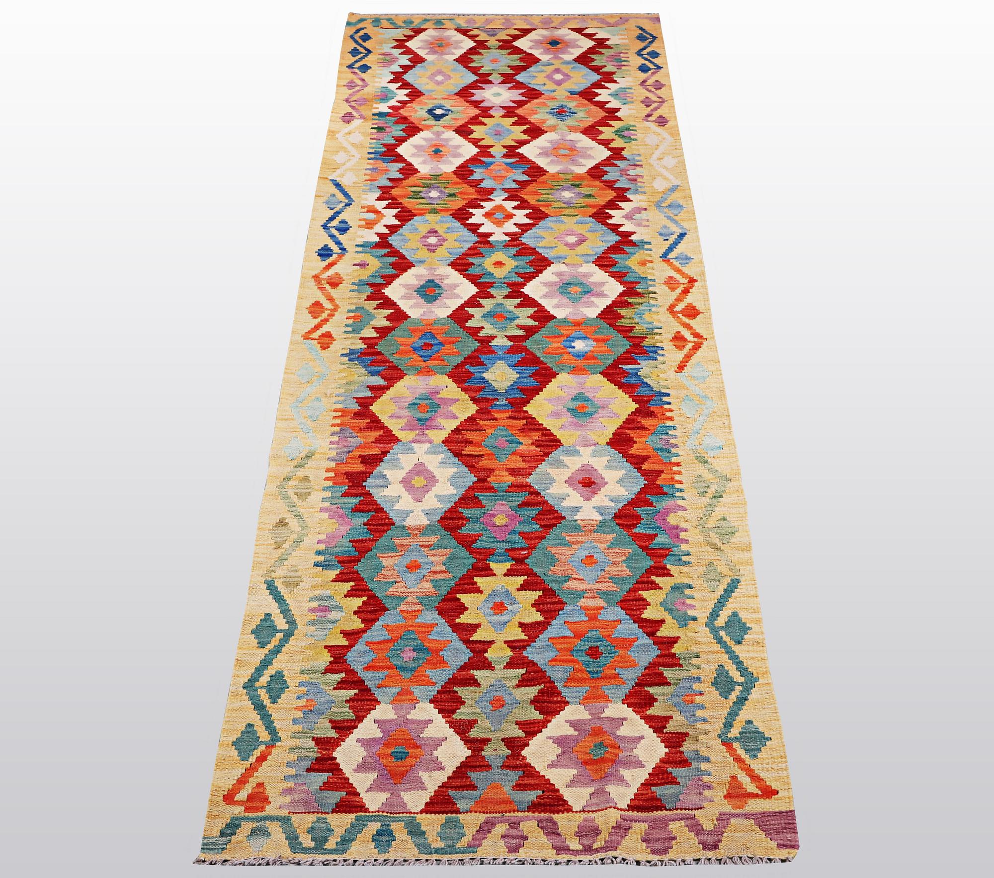 A runner, kilim, ca 314 x 80 cm.