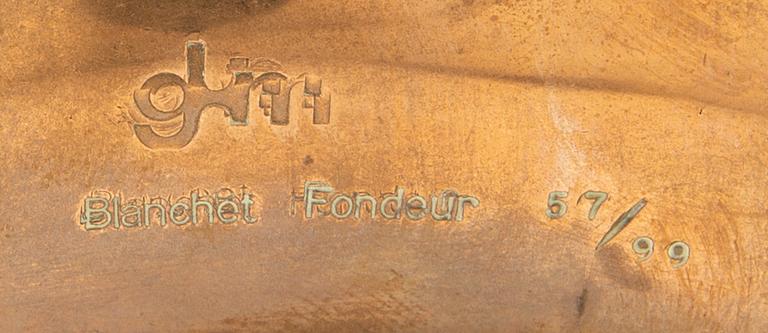 César Baldaccini, skulptur signerad och numrerad 57/99 polerad brons.