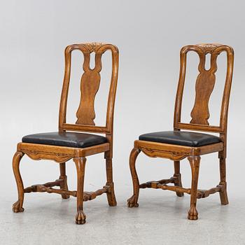 A pair of Late Baroque Chairs, a. mid-18th century.