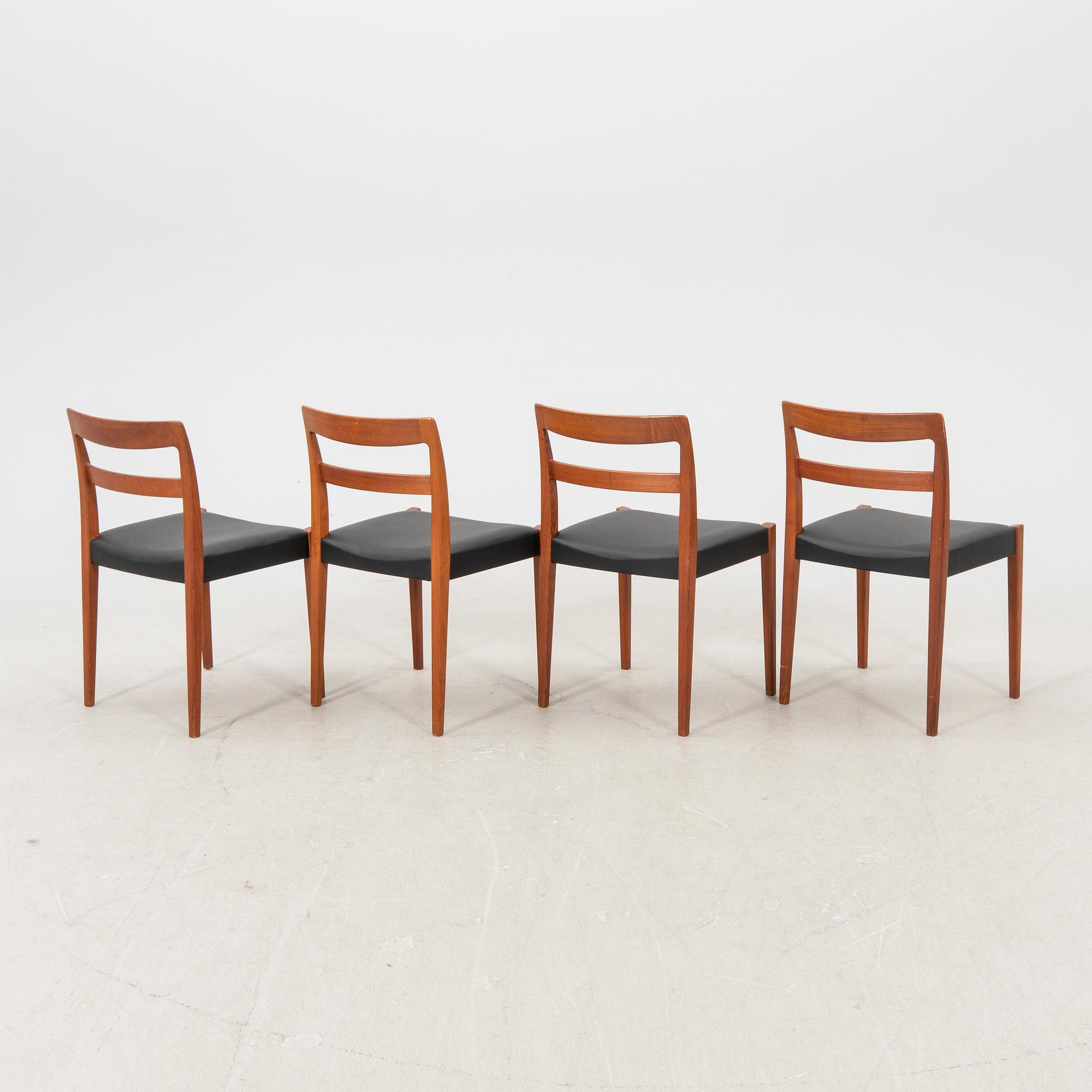 Nils Jonsson, stolar 4 st Troeds Bjärnum 1900-talets mitt.