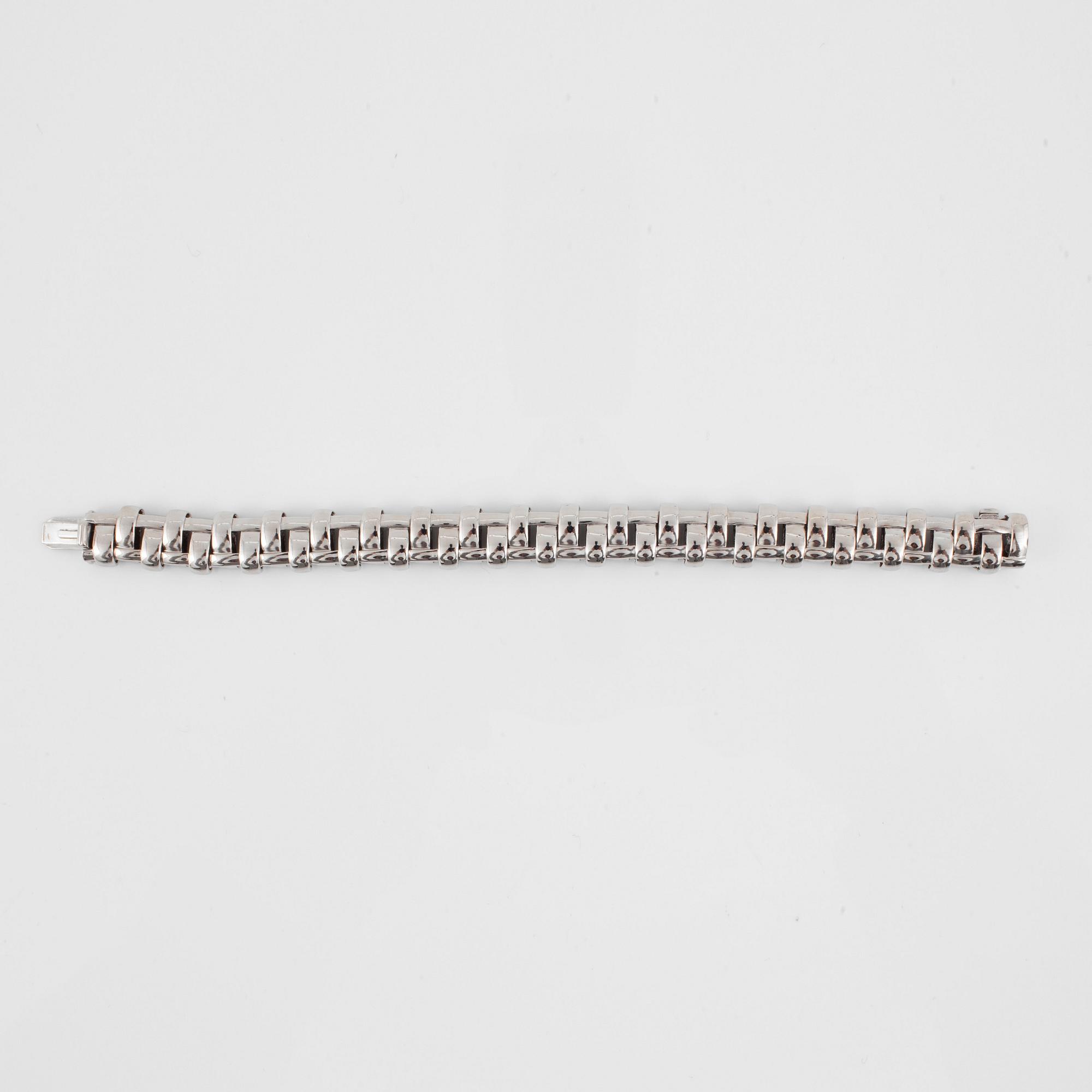 ARMBAND, Tiffany & Co, flätat i vitguld.