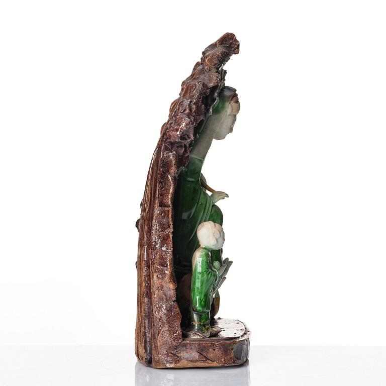 Skulptur, porslin. Qingdynastin, Kangxi (1662-1722).