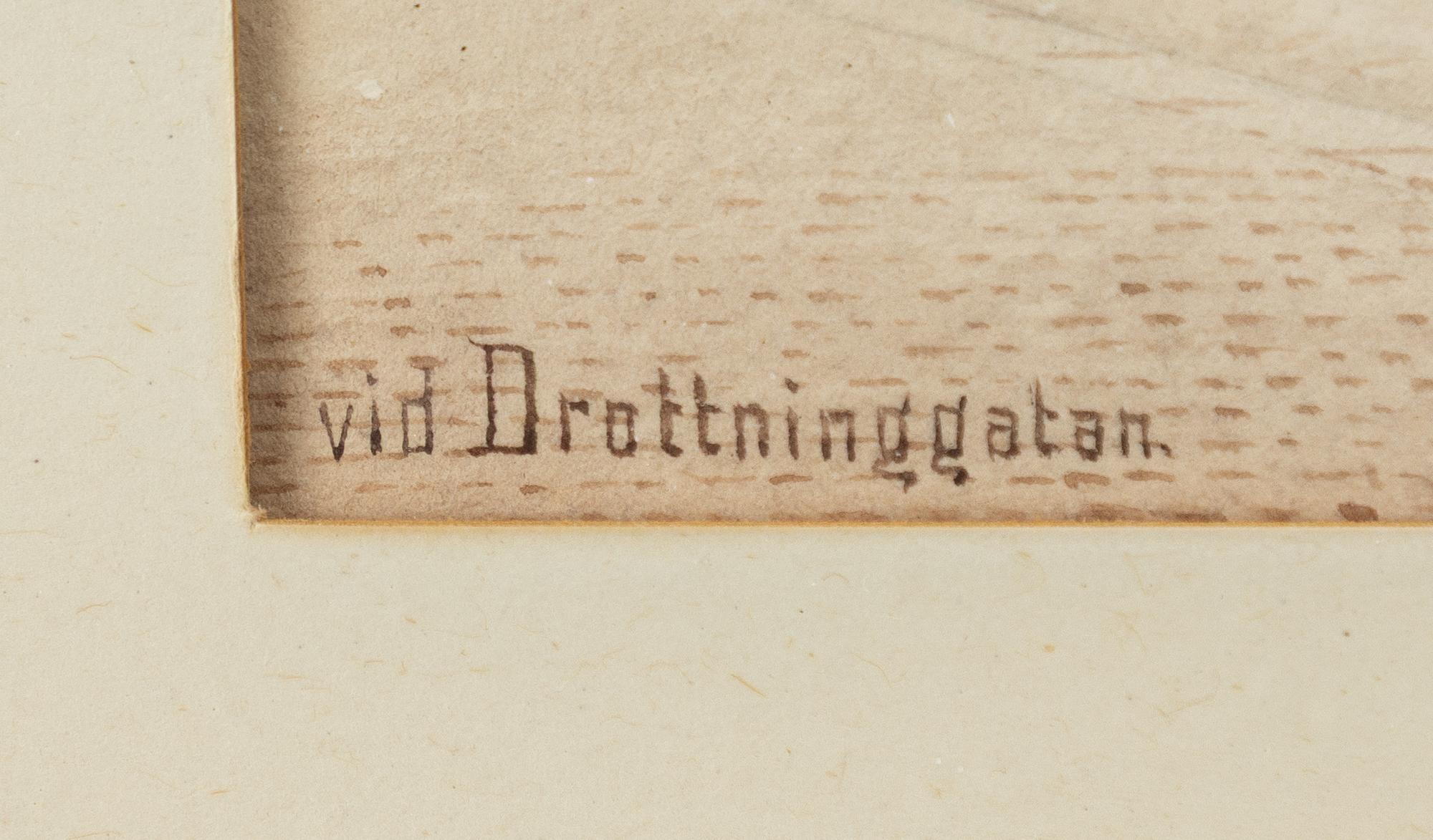 Fredrik Isberg, "vid Drottninggatan".