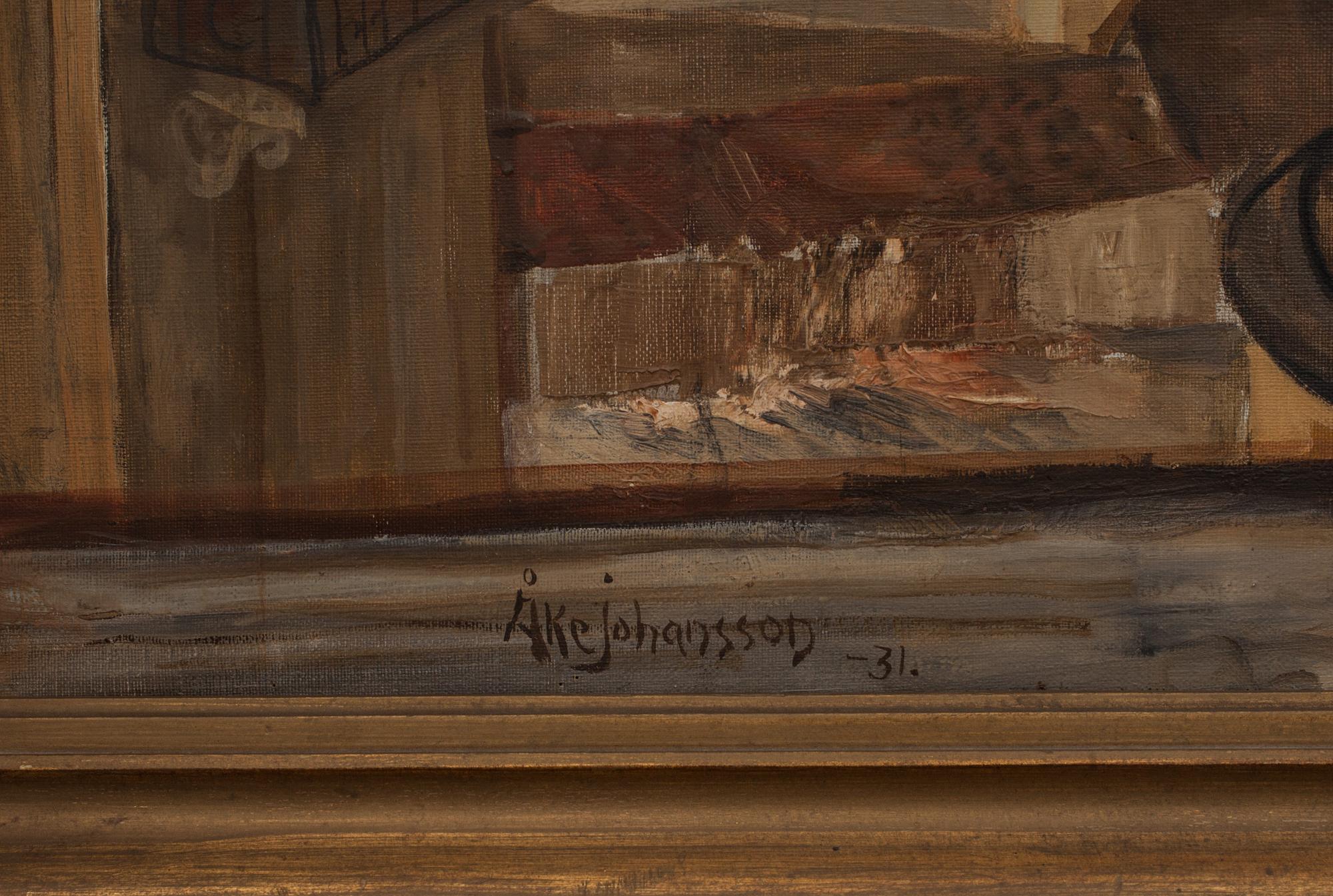 ÅKE JOHANSSON, olja på duk, signerad och daterad -31.