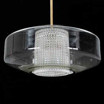 TAKLAMPA, Orrefors, Carl Fagerlund, 1960-tal.