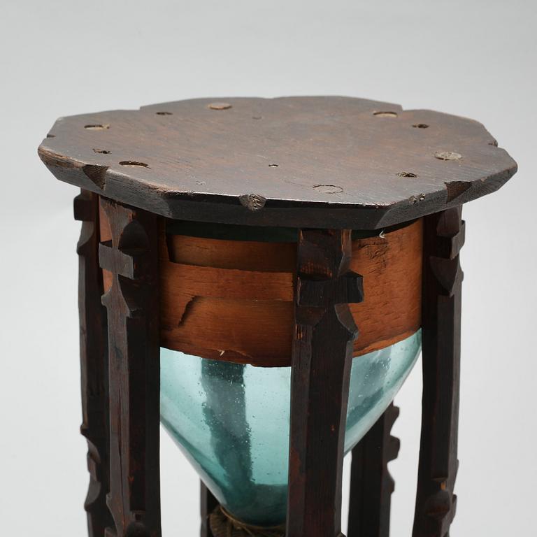 one 19th century hourglass.