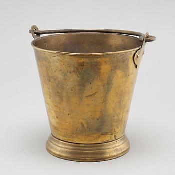 A brass bucket from around year 1900.