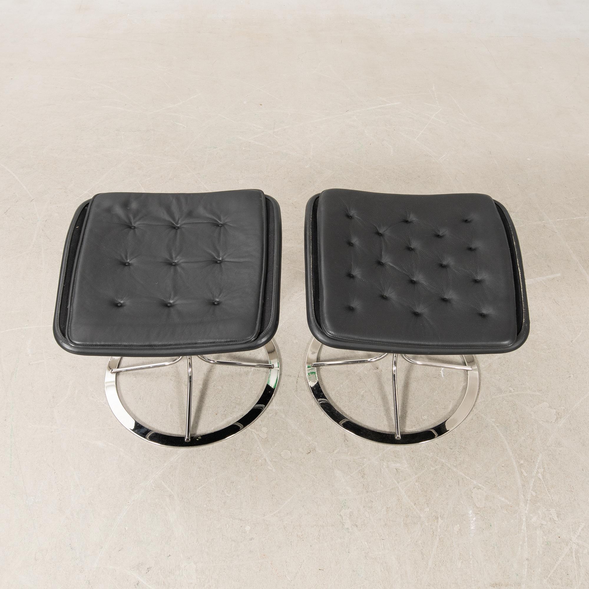 Bruno Mathsson, footstools, a pair, "Jetson", DUX.