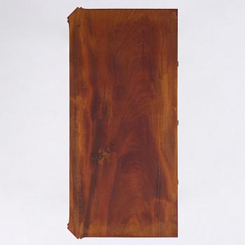 A Gustavian 'concertina action' mahogany games table by Georg Haupt (master in Stockholm 1770-84).