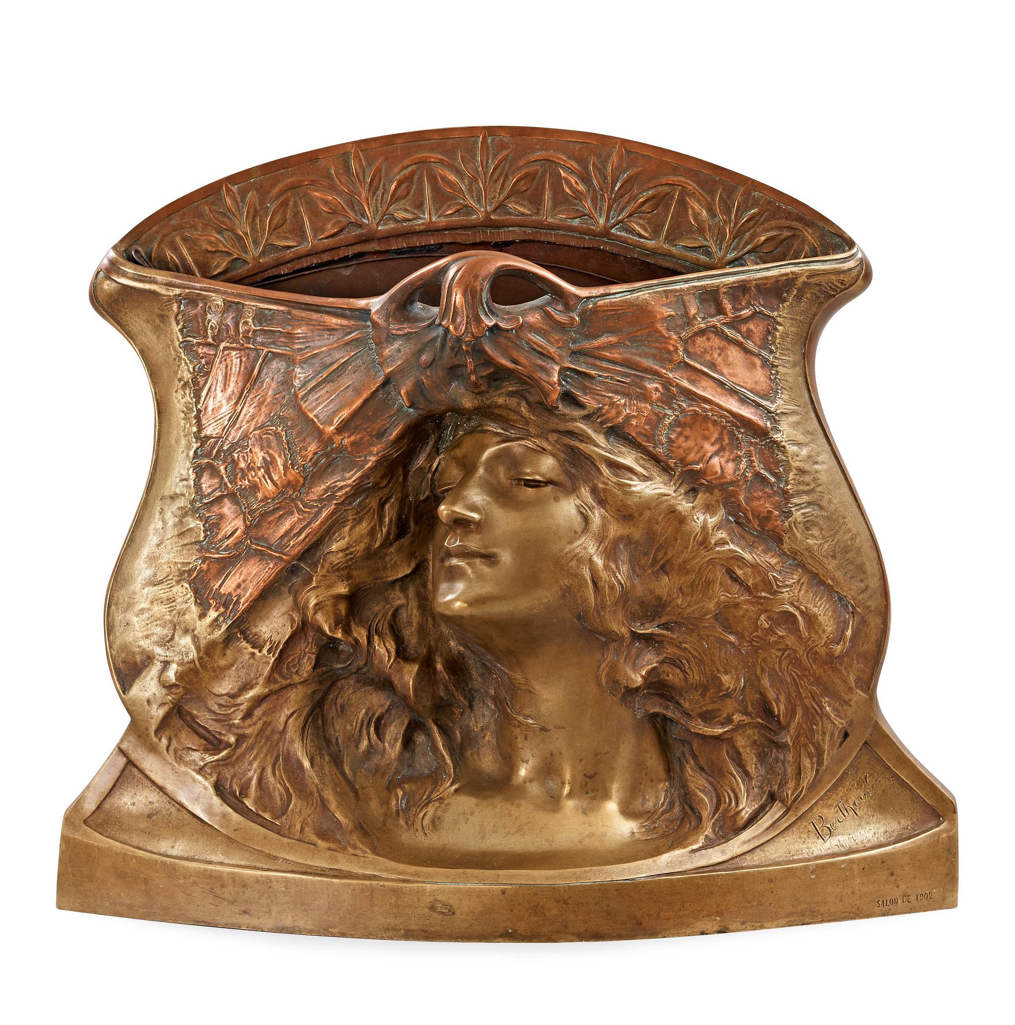 PAUL-FRANCOIS-SIMON BERTHOUD, jardinière, Paris 1902, Art Nouveau /jugend.