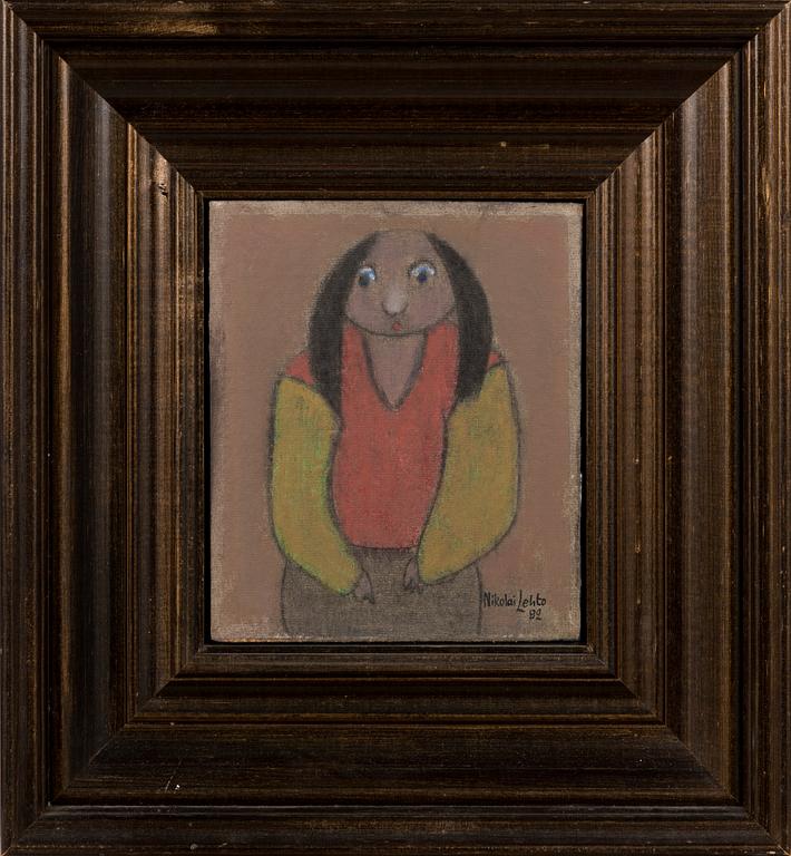 NIKOLAI LEHTO, oil on board, signed and dated -82.