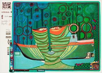 257. Friedensreich Hundertwasser, "Look at it on a rainy day (The Regentag portfolio)".