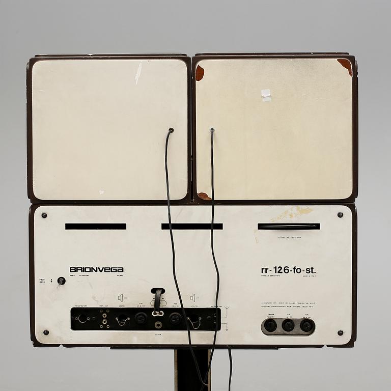 RADIO och GRAMMOFON, RR-126-fo-st, Achille och Pier Giacomo Castiglione, Brionvega, Italien, formgiven 1965.
