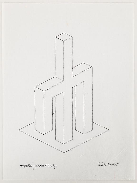 OSCAR REUTERSVÄRD, 10 ink drawings, signed.