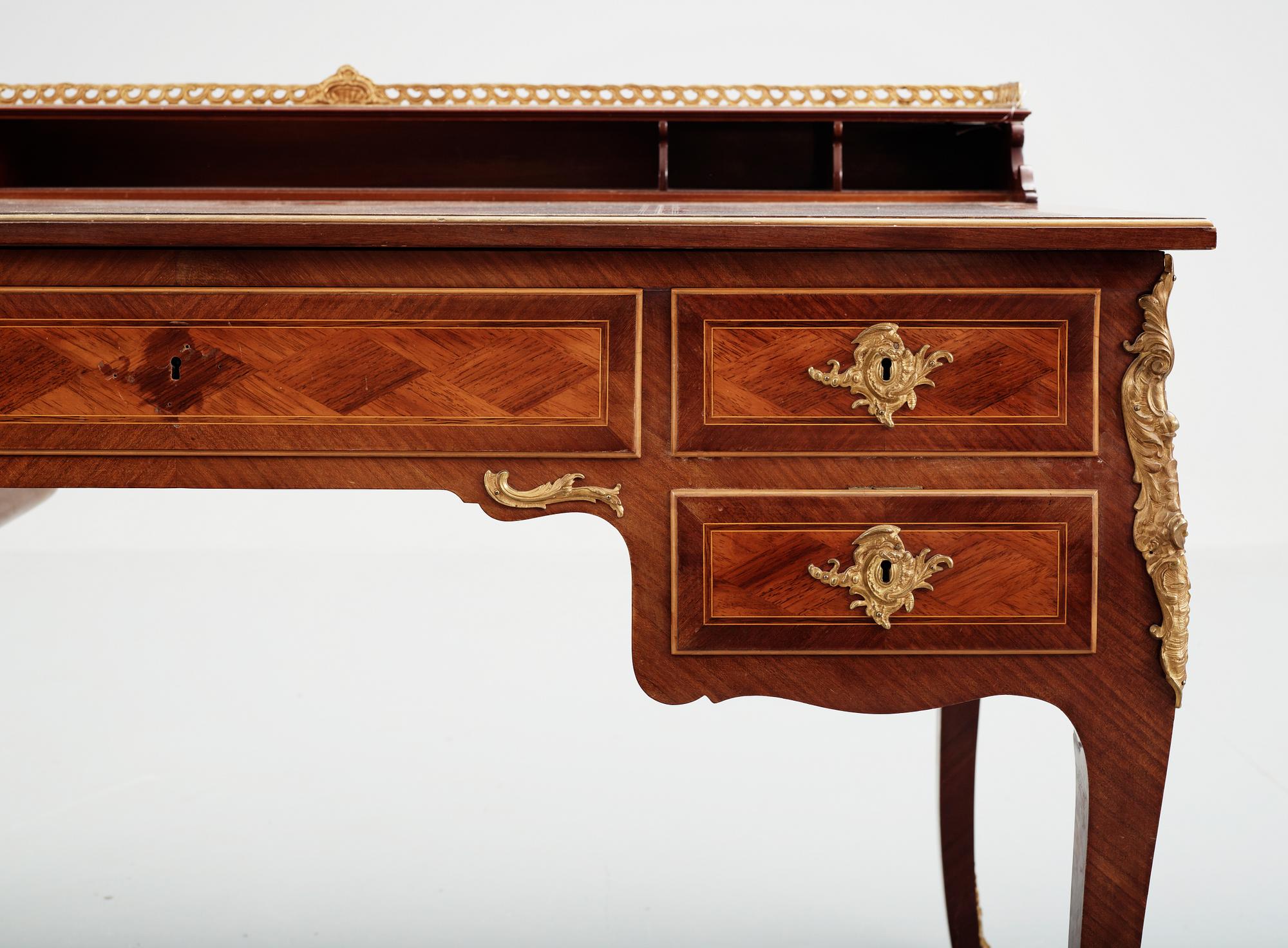 SKRIVBORD, Louis XV-stil, Gustav L Sahlholm, 1908.