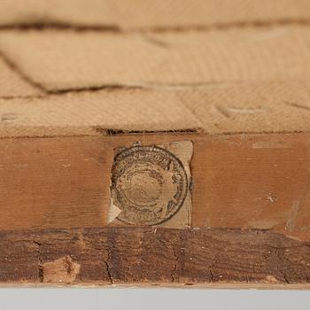 A pair of Gustavian late 18th century armchairs by Johan Erik Höglander (master in Stockholm 1777).